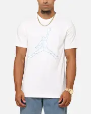 [JORDAN] Jordan Flight Essentials Holiday Crewneck T-shirt White - Size L L White