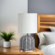 Mandy Complete Table Lamp in Grey, Taupe or White