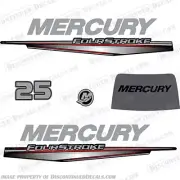 Fits Mercury 25hp FourStroke Outboard Engine Motor Decal Kit - 2011+
