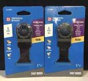 2 Pack Imperial Blades IBSL200-1 Starlock 1-3/8" HCS Fast Wood Blade (7B)