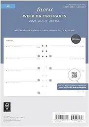 Filofax 2025 A5 Week on Two Pages Diary
