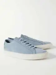 COMMON PROJECTS ORIGINAL ACHILLES LOW POWDER BLUE NUBUCK MEN'S SIZE 13 EU 46