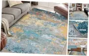 Washable Rug 5x7 Ultra Soft Bedroom Rug Modern Abstract 5 x 7 Feet Multi Color