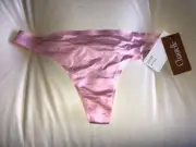 NWT - Chantelle Women's ULTRA INVISIBLE PINK Colored Thong/string, Size MEDIUM