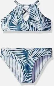 Splendid Girls' 189602 High Neck Bikini Top Bottom Bikini Set Swimwear Size 10