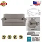 Elastic Bottom Stretch Sofa Cover: Luxurious Slipcover for 3-Seater Furniture