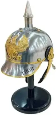 Prussian Helmet German Pickelhaube Helmet WW1 Helmet Long Spike Christmas Gift