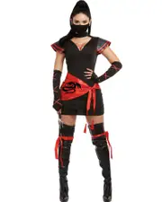 Masked Ninja Womens Costume