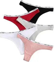 [AYTDNEHGK] 3PCS Women Thongs Panties G-String Cotton Women Underwear Female Low Waist Sexy Thong Womens Thongs