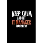 KEEP CALM AND LET IT MANAGER HANDLE IT: 110 GAME SHEETS - 660 TIC-TAC-TOE BLANK GAMES - SOFT COVER BOOK FOR KIDS FOR TRAVELING & SUMMER VACATIONS - MI