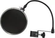Audio2000'S 4072 7.4" Dual Screen Microphone Pop Filter. Gooseneck. Clamp On-NEW