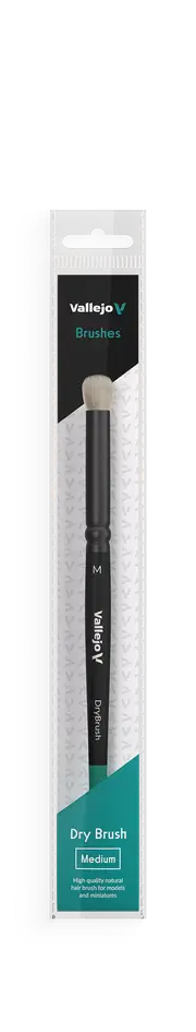 Vallejo Hobby Brushes: Dry Brush Natural Hair Medium