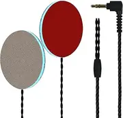 MMUSS Wired Ultra Thin Pillow Speakers 4mm Sleep Headphones Replacement Black(3.5mm Jack)