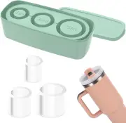 Ice Cube Tray for Stanley, 3 Hollow Cylinder Ice Cube Molds with Lid and Stor...