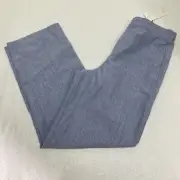 Van Heusen Girls Light Blue Casual Pants Sz 10 Regular Pull On Elastic Waist New