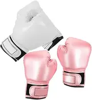 Abaodam 2 Pairs Kids Boxing Gloves Training Gloves Sparring Boxing Mitts Punching Mitts for Sparring Kickboxing Thai