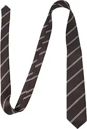 [Healvian] Striped Necktie for Men Boys Pre Tied School Style Tie Classic Polyester for Uniforms Holiday Celebrations Fashionable Design Timeless Versatility