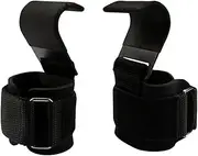 Weight Lifting Hooks (Pair), Heavy Duty Power Wrist Straps Hand Grip Support for Deadlifts, Pull Ups, Shrugs - Gym Gloves for Men and Women