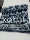 Beautiful Indian Hand Block Print Quilt Kantha King Size Bedspread Boho Floral