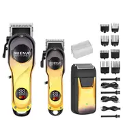 Hyena Rechargeable Professional Hair Clipper Kit DLC Blade Electric Trimmer Men Barber Cordless Rechargeable Shaver Hair