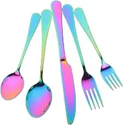 CIYODO Pc Knife Fork Spoon Set Stainless Steel Steak Tableware Dinner Cutlery for Family Hotel Camping Picnic