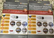 Lot 2 Simple Living Max Pro “Anywhere” Sticky Clip Ultimate Outdoor Adhesive