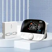 WiFi Smart Thermostat for Electric/water Heating, Gas Boilers, Remote Voice Control WLAN Heating Thermostat, Programmable Wifi Thermostat with Receiver, 433 Programmable Supports Alexa & Google Tuya