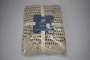 Carol & Frank Elba Throw Blanket Weave Crisp Modern 50" x 60" Black/Natural