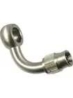 Proflow Stainless Steel Banjo Hose End 10mm 90 Degree Bend For -03A (PFE219-03)