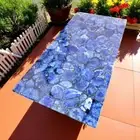 Blue Agate Stone Dining Table Top, Agate Geode Table Top, Modern Agate Furniture