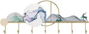 Coat Rack Wall Mount Wall-Mounted Clothes Hook Enters Entrance Door Hangers Creating Wall Hanging Bedroom Door Coat Hooks Hangers Clothes Shelves Wall Coat Hooks
