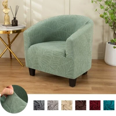 Club Chair Slipcover Stretch Chair Cover Jacquard Slipcovers Armchair Sofa Cover