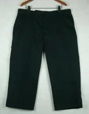 NWT! DOCKERS Mens Black COTTON Flat Front Chinos Slacks Pants size 40 / 24.5