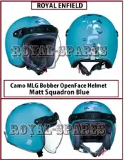 Royal Enfield ''CAMO MLG BOBBER MATT SQUADRON BLUE'' Open Face Helmet
