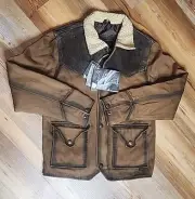 STS Ranchwear Western Jacket Small Youth Fit Daybreak Yellowstone Brown New!!