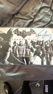 Kevin Conroy, Nolan North And Troy Baker Signed Batman Arkham City Poster