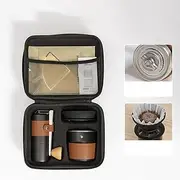 Camping Coffee Kit, Outdoor Coffee Hand Drip Set, Multi-functional Bean Grinding Machine Portable Carrying Supplies Kit For Home Car Beach Picnic