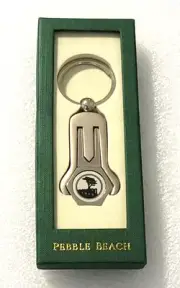 VTG Pebble Beach 1919 Golf Divot Repair Tool and Ball Marker Keychain