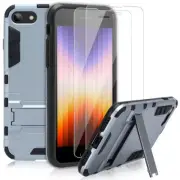 Armor TOUGH Shockproof/ Slim Case Stand Cover+Glass Film For iPhone 12 XS Max SE