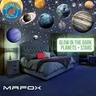 Glow in the Dark Planets, Bright Solar System Wall Stickers -Sun Earth Mars and