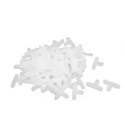 Wall Floor Tile Plastic T Type Spacer Tiling Tool 5mm White 100pcs