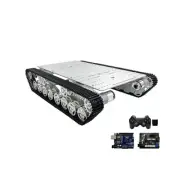 UNO R3 T800S Silver Tank Robot w/Main Control Board+Expansion Board+Controller