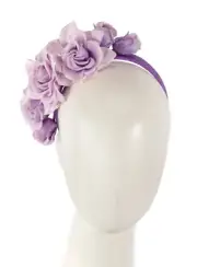 Lilac flower headband racing fascinator Max Alexander 100% AU Family Business