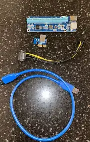 GPU Riser PCE164P-N03 VER009S PCI-E 1X TO 16X ADAPTER