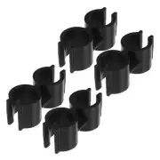 4 Pcs Dustpan Broom Connecting Buckle Boat Hook Pole Holders Pipe Fastening