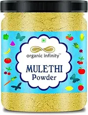 Green Velly Organic Infinity Mulethi Powder (Licorice Yastimadhu/Glycyrrhiza Glabra/Yastimadu) for Body | Skin Whitening | Skin and Hair Care - 100 GM by Organic Infinity