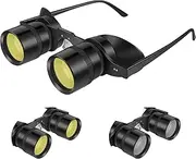 [Abizarch] Fishing Binoculars with 2 Lenses Portable Light Binoculars Hands-Free Binoculars Telescope 10X High Definition Opera Glasses Binoculars Compact Binoculars for Bird Watching Opera Hiking Campi