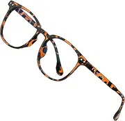 SIPLION Blue Light Blocking Glasses, Round, Blue Light Glasses for Men and Women, Non Prescription, Anti Eye Strain, Computer Glasses, Brown, Medium, brown, M