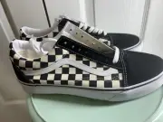 MENS VANS OLD SKOOL PRIMARY CHECKER BOARD SZ 9.5 Men’s BLACK WHITE VN0A38G1P0S
