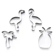 Stainless Steel Cookie Cutter Set - 4-Piece Cookie Biscuit Mold - Pastry Mold Ba